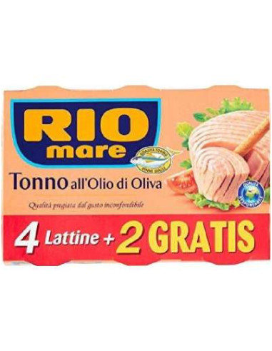 Rio Mare Tonno Olio D'Oliva 4+2X