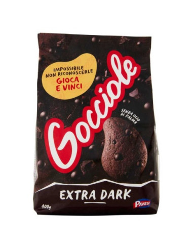 Pavesi Gocciole Extra Dark Biscotti con Gocce di Cioccolato Ex...