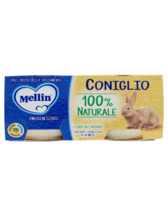 Mellin Omogeneizzato Coniglio Gr.80X2 | Nonna Market