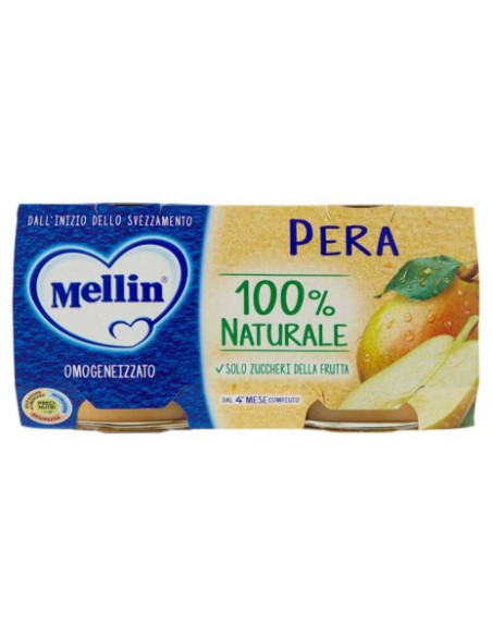 Mellin omogeneizzato pera gr.100x2 | Nonna Market