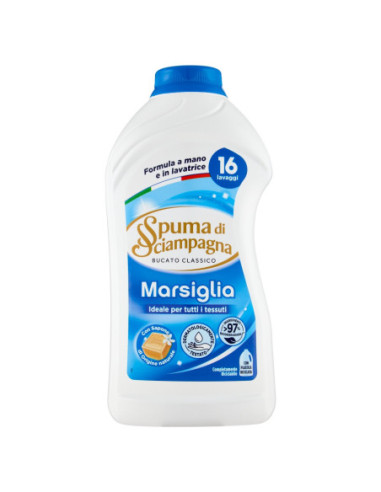 Spuma di sciampagna bucato marsiglia 16 lavaggi | Nonna Market