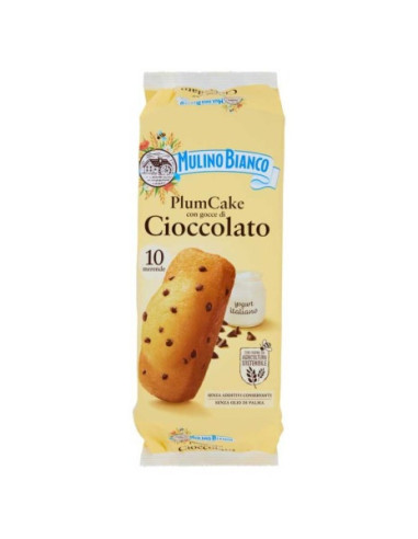 Mulino bianco plumcake con yogurt italia no and gocce di chocolate pz.10 gr.350 | Nonna Market
