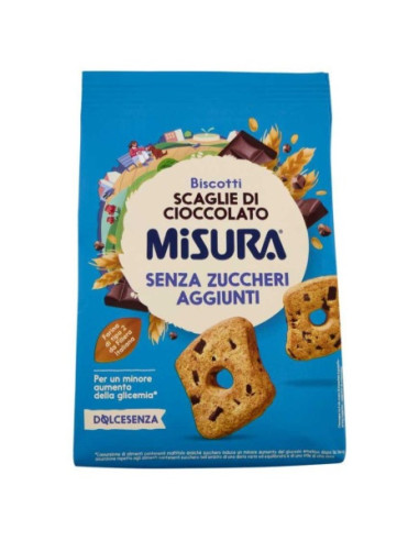 Misura Dolcesenza Biscotti con Scaglie d i Cioccolato Gr.290...