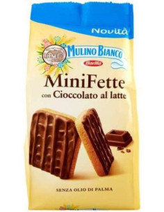 Mulino Bianco Mini Fette Biscottate Cioc colata al Latte Gr.11...