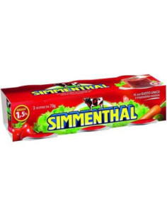 SIMMENTHAL CARNE COCIDA 3X70 G 210 | Nonna Market