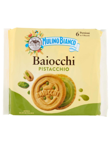 Mulino Bianco Baiocchi de pistacho 168 g