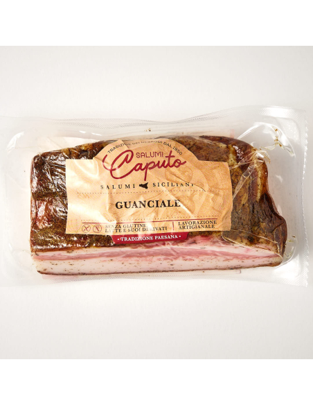 Compra Guanciale 300 g en Nonna Market. Producto italiano seleccionado con envío desde España.