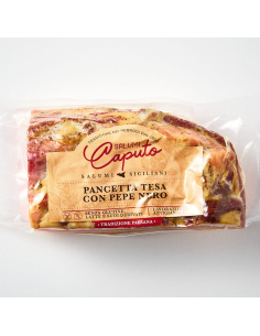 Compra Pancetta tesa con pepe nero 300 g en Nonna Market. Producto italiano seleccionado con envío desde España.