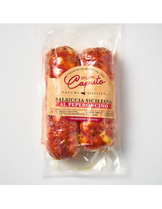 Compra Salsiccia siciliana al peperoncino 250 g en Nonna Market. Producto italiano seleccionado con envío desde España.