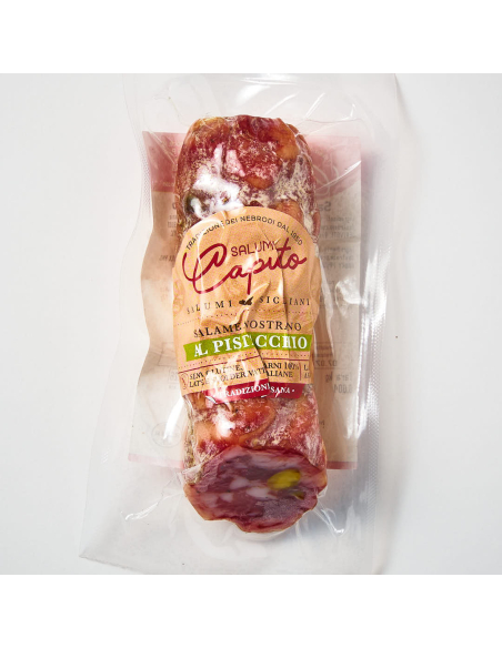 Compra Salame Nostrano al pistacchio 250 g en Nonna Market. Producto italiano seleccionado con envío desde España.