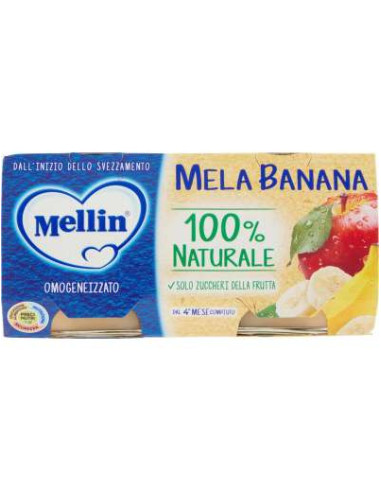 Mellin Omogeneizzato Mela E Banana 2X