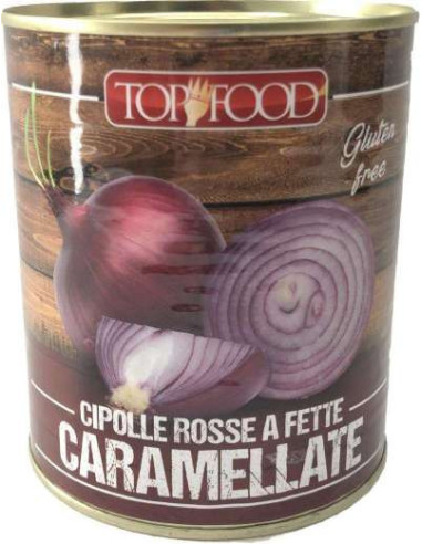 Top Food Cipolle Rosse A Fette Caramellate 800g